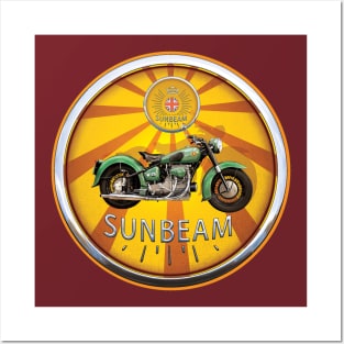 Sunbeam Motorcycles England Posters and Art